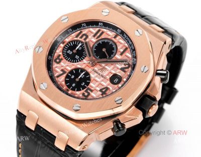 OMF Audemars Piguet Royal Oak 42mm Dandong 3126 Movement RG/White/Black Face RG/WG Case Watch